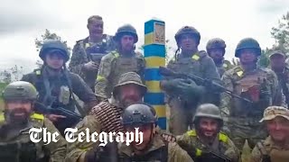 Ukrainian army say they pushed back Russian forces over the border near Kharkiv
