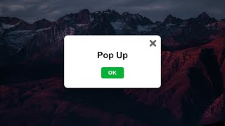 Pop Up Window JS | JavaScript Modal