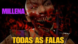 MORTAL KOMBAT 11 ULTIMATE TODAS AS FALAS DA MILLENA (DUBLADO PT-BR)