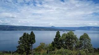 The Scenery is Very Beautiful, A View Lake Toba at Jalan Tigaras, Simalungun.