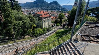 From Lugano train station to Lugano city area of Ticino Switzerland