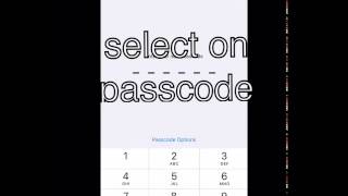 how to setup 4 digit passcode on ios 9,10,10.1 and above