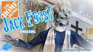 Jack Frost Christmas Home Depot Animatronics Unboxing / Setup / Review \u0026 Demo Video Holiday Animated