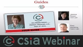 CSIA Webinar Guided Tours of the New CSIA Websites