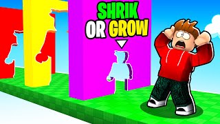 ROBLOX BUT CHOP COMPLETE GROW AND SHRINK OBBY WITH ME