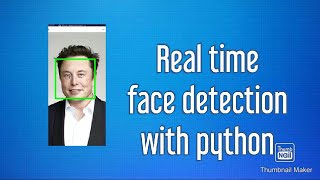 Real time face detection with python part 1 #AI #Only9LinesOfPython