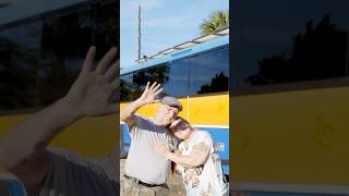 Transit drivers retire \u0026 convert an old bus into their home! #shorts