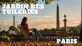 Walking through Tuileries Garden (Jardin des Tuileries) | Top 10 things to do in Paris |Cinematic 4k