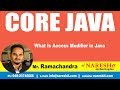 What Is Access Modifier in Java? | Core Java Tutorial | by Mr.Ramachandra