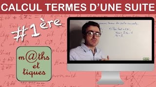 Calculer les premiers termes d'une suite (1) - Première