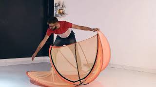 Ravi Tripathi | Single Bed Mosquito Net Folding Instructions - 8882859612