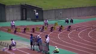 2013中部中学通信 男子1年100m予選8組