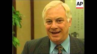 EU Foreign Affairs representative, Chris Patten, coments on EU/China trade