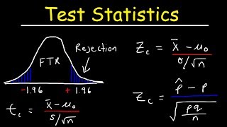 Test Statistic For Means and Population Proportions