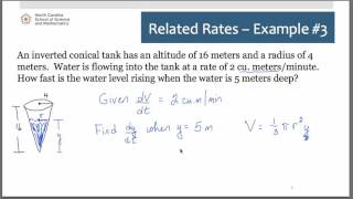 Related Rates: Example Problem #3
