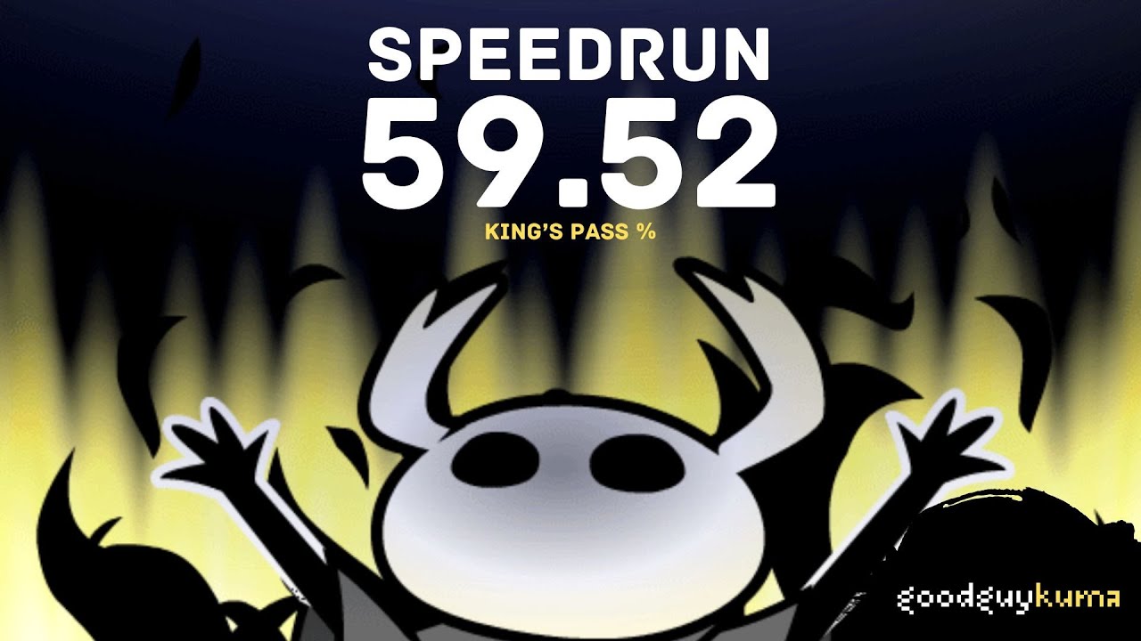 Hollow Knight - King's Pass% [Category Extensions] - 59.520 - YouTube