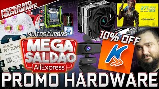 GIRO de OFERTAS: Kabum 10% OFF, AliExpress 15 Cupons, 4060 = R$ 1760, 7500F = R$ 1040, Amazon Black!