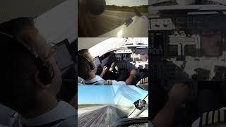 Smooth Inputs! Captain Yves' perfect Learjet 45 Landing in Montreal Mirabel! [AIRCLIPS] #shorts