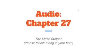 Chapter 27  - Maze Runner Audio