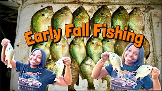 EARLY FALL PANFISH FISHING!!!