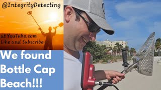 Metal detecting Hollywood Beach, Florida with my buddy Rob! ⚠️ Warning, Bottle Caps!!!