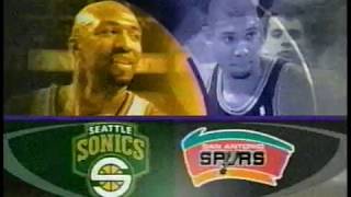 Spurs vs. SuperSonics - ESPN NBA 2Night Highlights (2002)