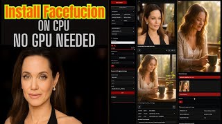 "No GPU? No Problem! Install FaceFusion with Just a CPU"