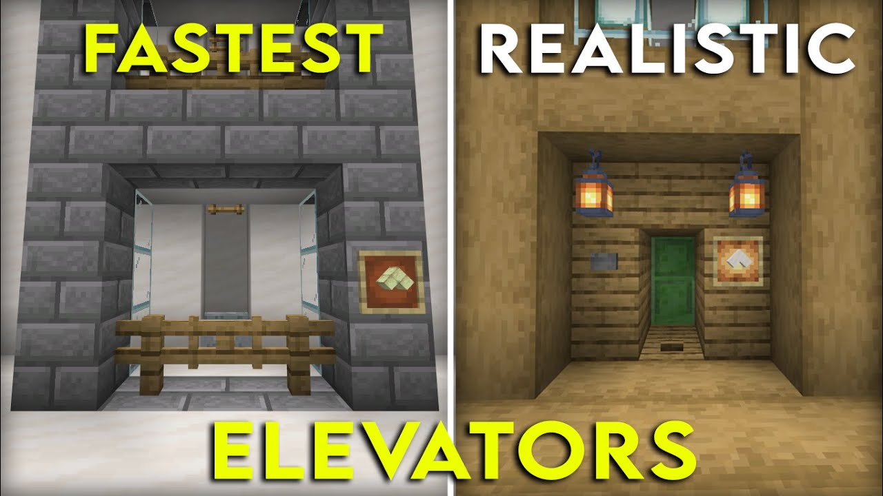 The BEST Ways To Make Elevators In Minecraft Bedrock! (easy) - YouTube