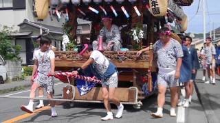 20170730 201船形の祭り御浜出に向かう根岸の屋台