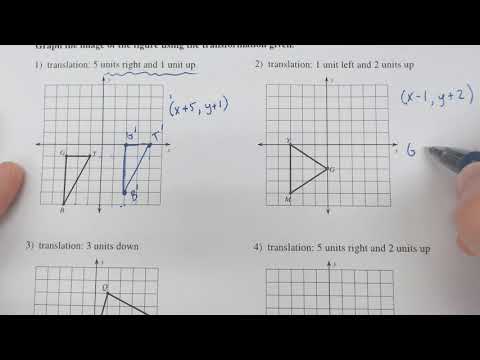 How do you solve translations in geometry?