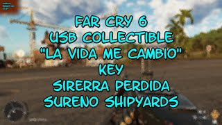 Far Cry 6 USB Collectible La Vida Me Cambio Key Sirerra Perdida Sureno Shipyards