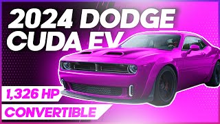 2024 Dodge Cuda EV electric car based on Challenger Hellcat coming! Dodge EV Day