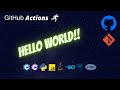 GitHub Actions - Basic Tutorial | Hello World in Big 8 Programming Languages