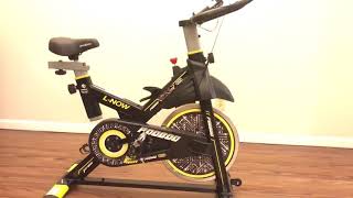 pooboo Indoor Cycling Bike, Belt Drive Indoor Exercise Bike