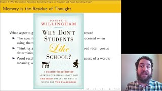 A Teaching Book Report: "Why Don't Students Like School?"
