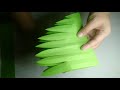 diy fan palm leaves paper crafts tutorial