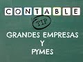 DIFERENCIA ENTRE GRANDES EMPRESAS Y PYMES EN CONTABILIDAD