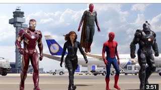 Iron man vs Team Cap- Airport Battle Scane I Captain America I Sivil war-  Movie clip  I #tonystark