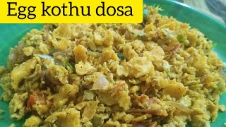 Kothu dosa/Egg kothu dosa recipe in tamil