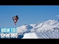 How to 180 Jump on a Snowboard - (Regular) 180 Trick Tip