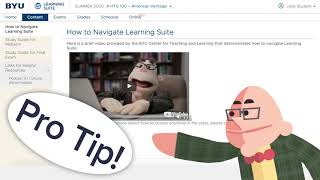 Student Introduction to BYU Learning Suite