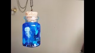 DIY Bottled Crystal Resin Amulet Charm | Deep Sea