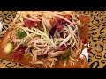 lao food how i make spicy papaya salad for myself