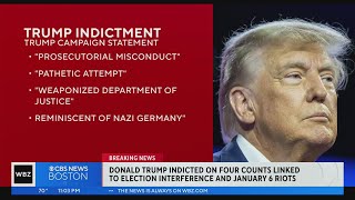 Donald Trump indicted on four counts linked to election interference