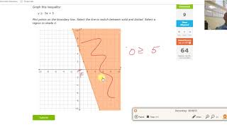 ixl alg1 T.3 Graph a two variable linear inequality (v18.10a)