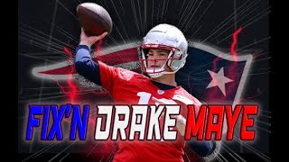 Fixing Drake Maye | Hitch | Shrug | New England Patriots | 2024 NFL Rookie Analysis