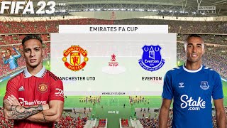 FIFA 23 | Manchester United vs Everton - The Emirates FA Cup - PS5 Full Gameplay