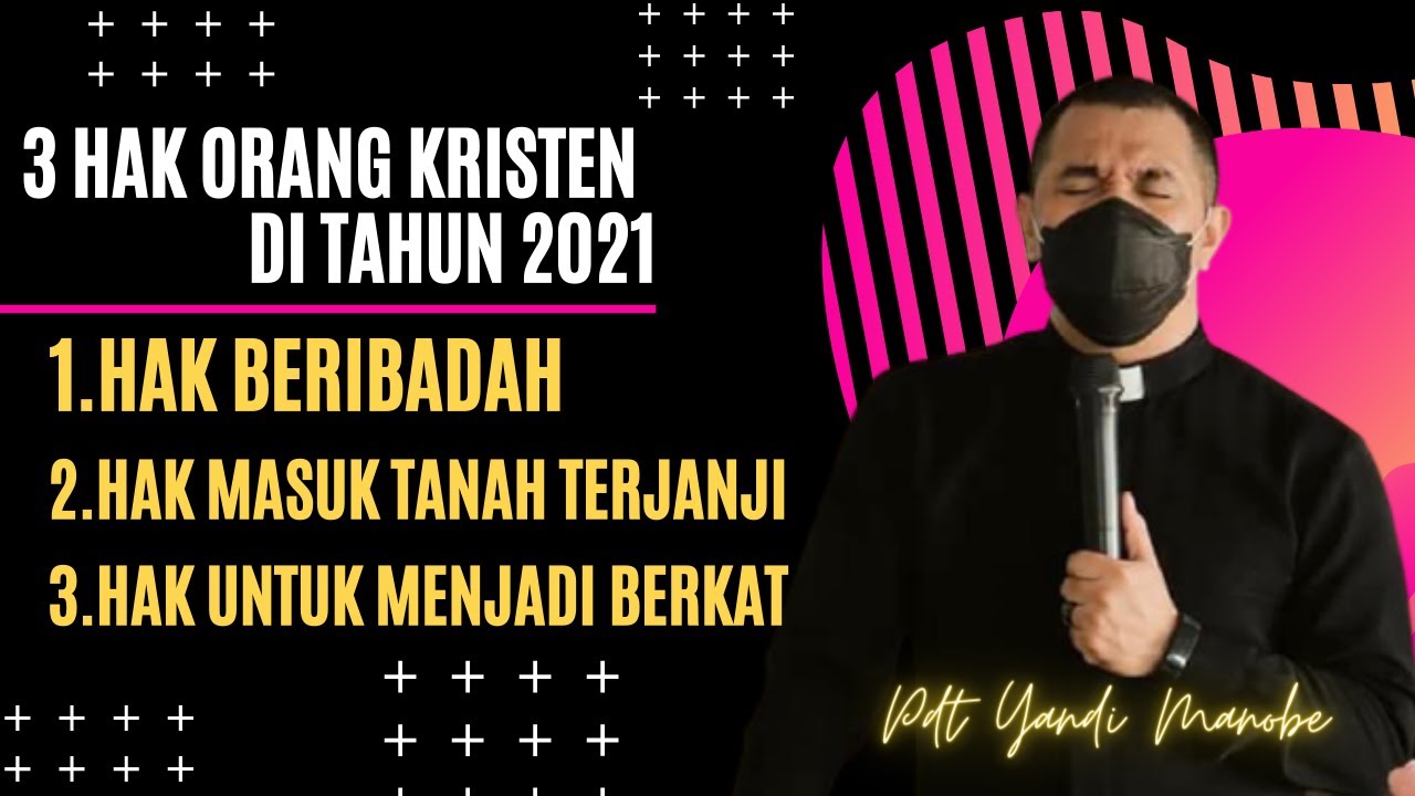 FULL KHOTBAH KRISTEN "TAHUN BARU 2021" : Pdt. YANDI MANOBE S.Th - YouTube