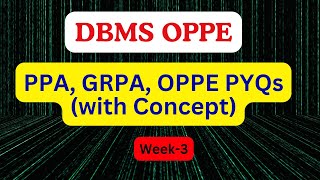 DBMS OPPE Practice Week 3 | Concept & SQL Practice