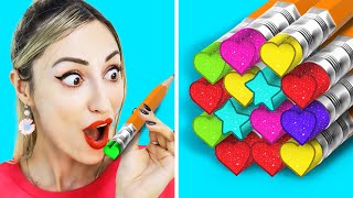 INCREDIBLE SCHOOL HACKS | SCHOOL HACKS THAT WILL SAVE YOUR LIFE BY CRAFTY HYPE!